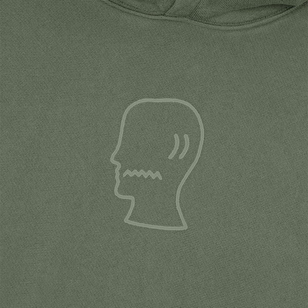 BRAIN DEAD 3D Embroidered Logo Head Garment Dyed