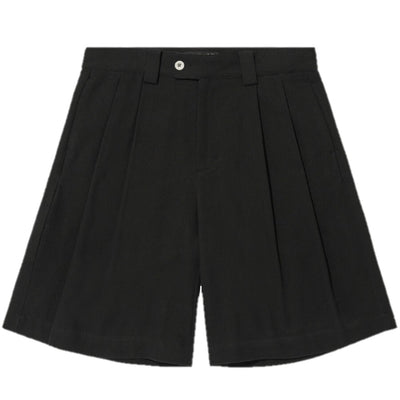 MERELY MADE Dobby Cotton Wide Cropped Pant