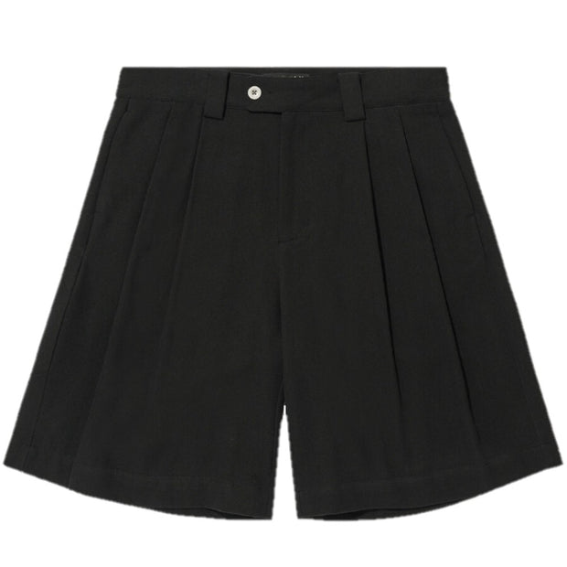 MERELY MADE Dobby Cotton Wide Cropped Pant