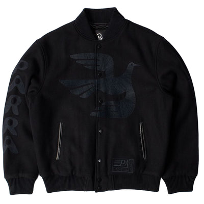 BY PARRA Not Movie Quality Varsity Jacket