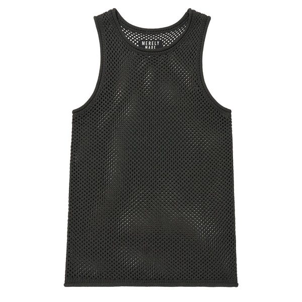 MERELY MADE Premium Melange Netting Knit Sleeveless