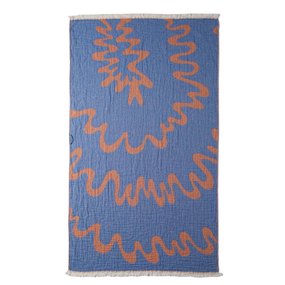 BY PARRA Splashed Hammam Beach Towel