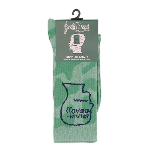 BRAIN DEAD Logohead Crew Socks