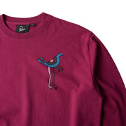 PARRA Wine and books long sleeve t-shirt