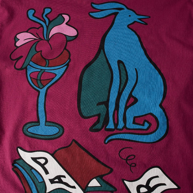 PARRA Wine and books long sleeve t-shirt