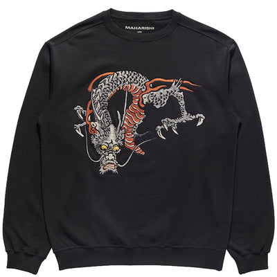 MAHARISHI Duelling Dragons Crew Sweat