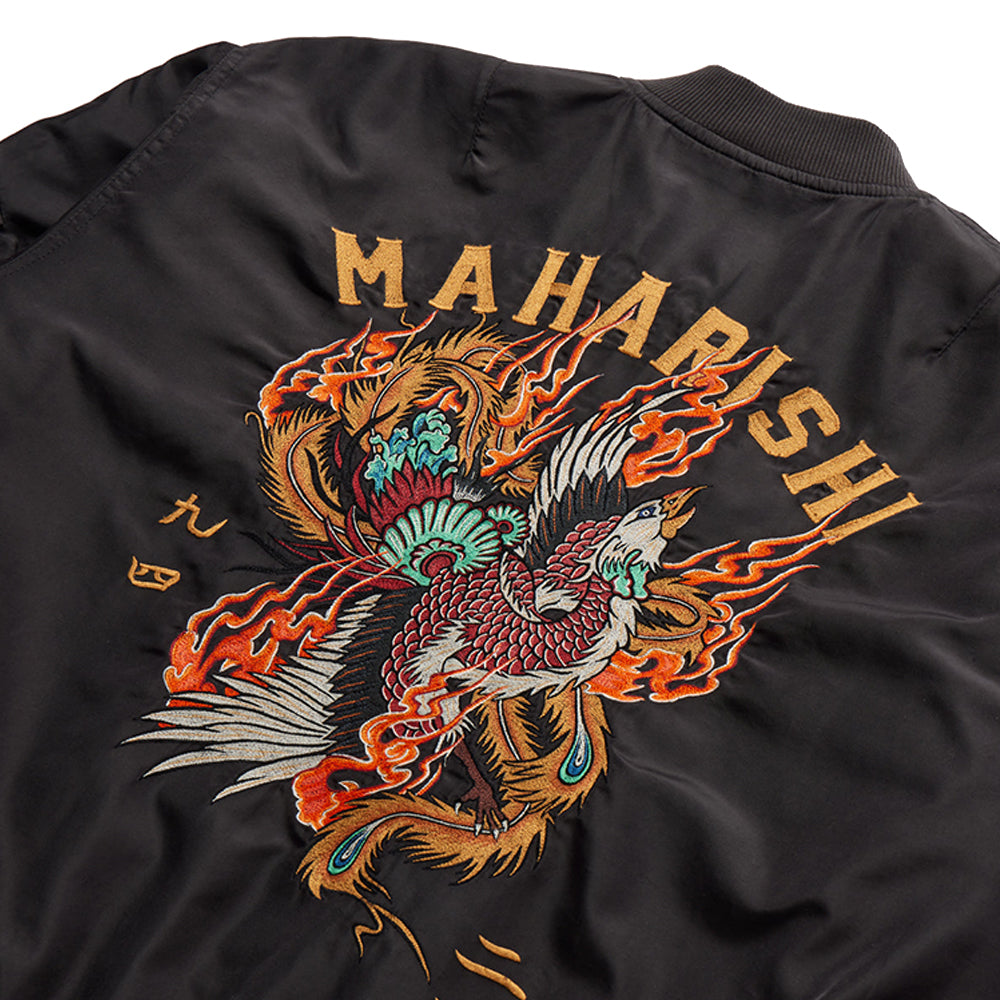 Maharishi Fire Phoenix MA1 Flight Jacket Black 4534 – RADIOLONDRA