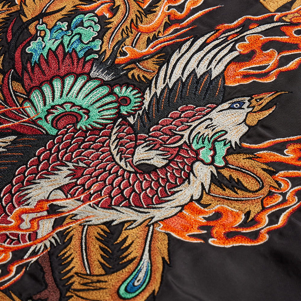 Maharishi Fire Phoenix MA1 Flight Jacket Black 4534 – RADIOLONDRA