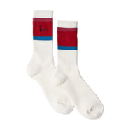 BY PARRA Signature Striped Crew Socks