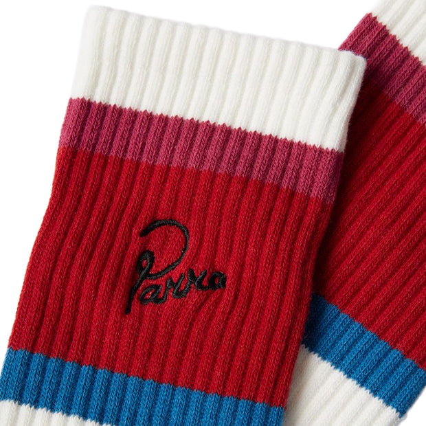 BY PARRA Signature Striped Crew Socks
