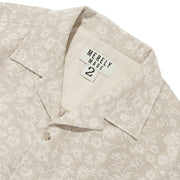 MERELY MADE Flower Jacquard Cuban Collar Shirt