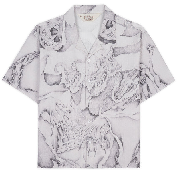 BRAIN DEAD Dragonspeker Seersucker S/s Button Up