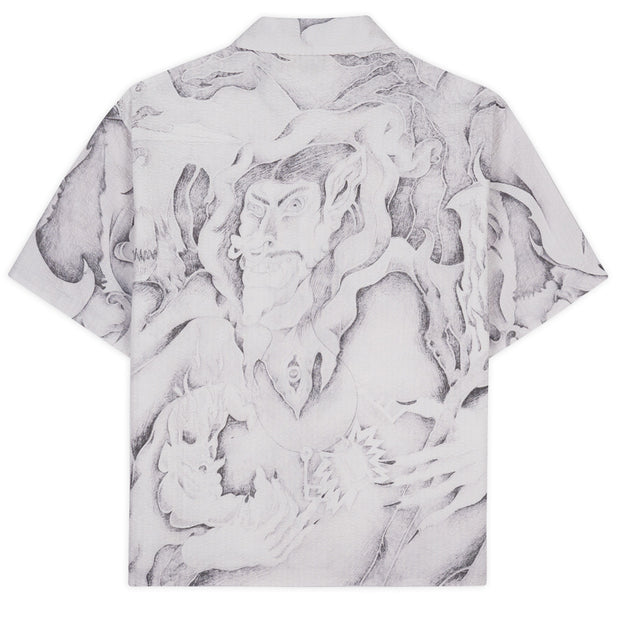 BRAIN DEAD Dragonspeker Seersucker S/s Button Up