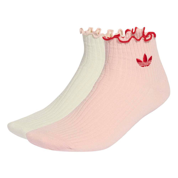 ADIDAS 1/4 2 Pairs Ruffle Socks