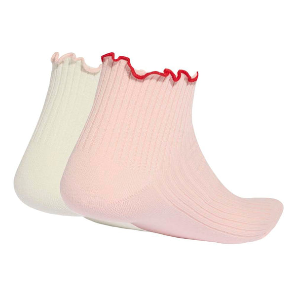 ADIDAS 1/4 2 Pairs Ruffle Socks