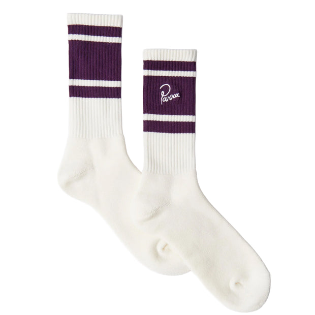 BY PARRA Signature Striped Crew Socks