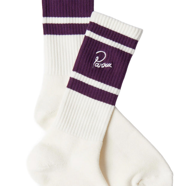 BY PARRA Signature Striped Crew Socks
