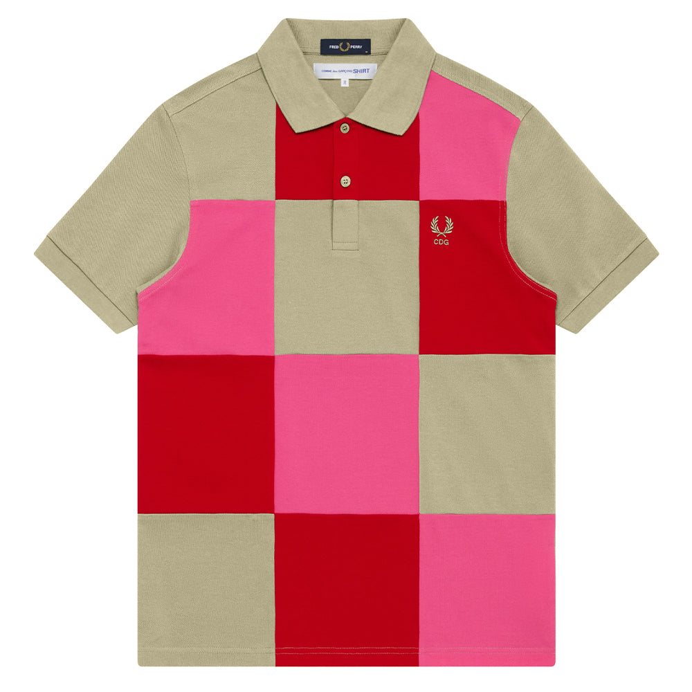 COMME DES GARÇONS SHIRT CDG x Fred Perry Patchwork Polo