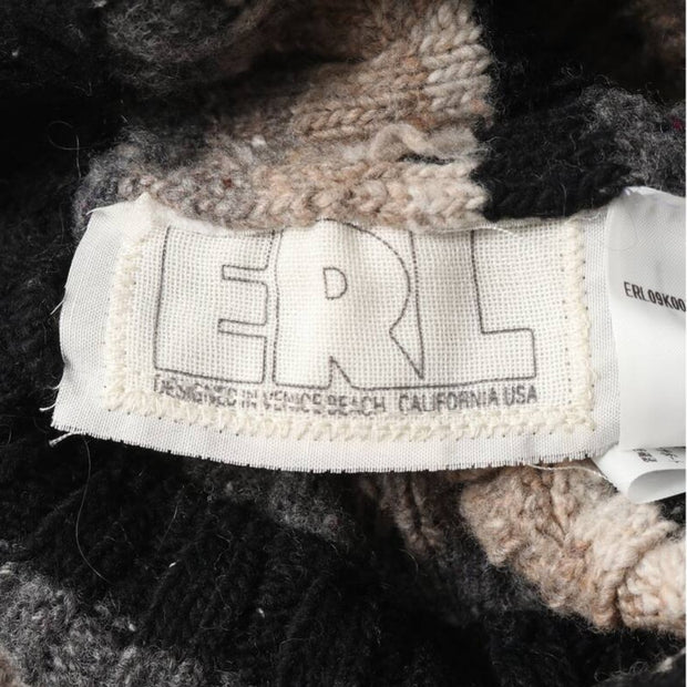 ERL UNISEX WOOL STRIPED BEANIE KNIT