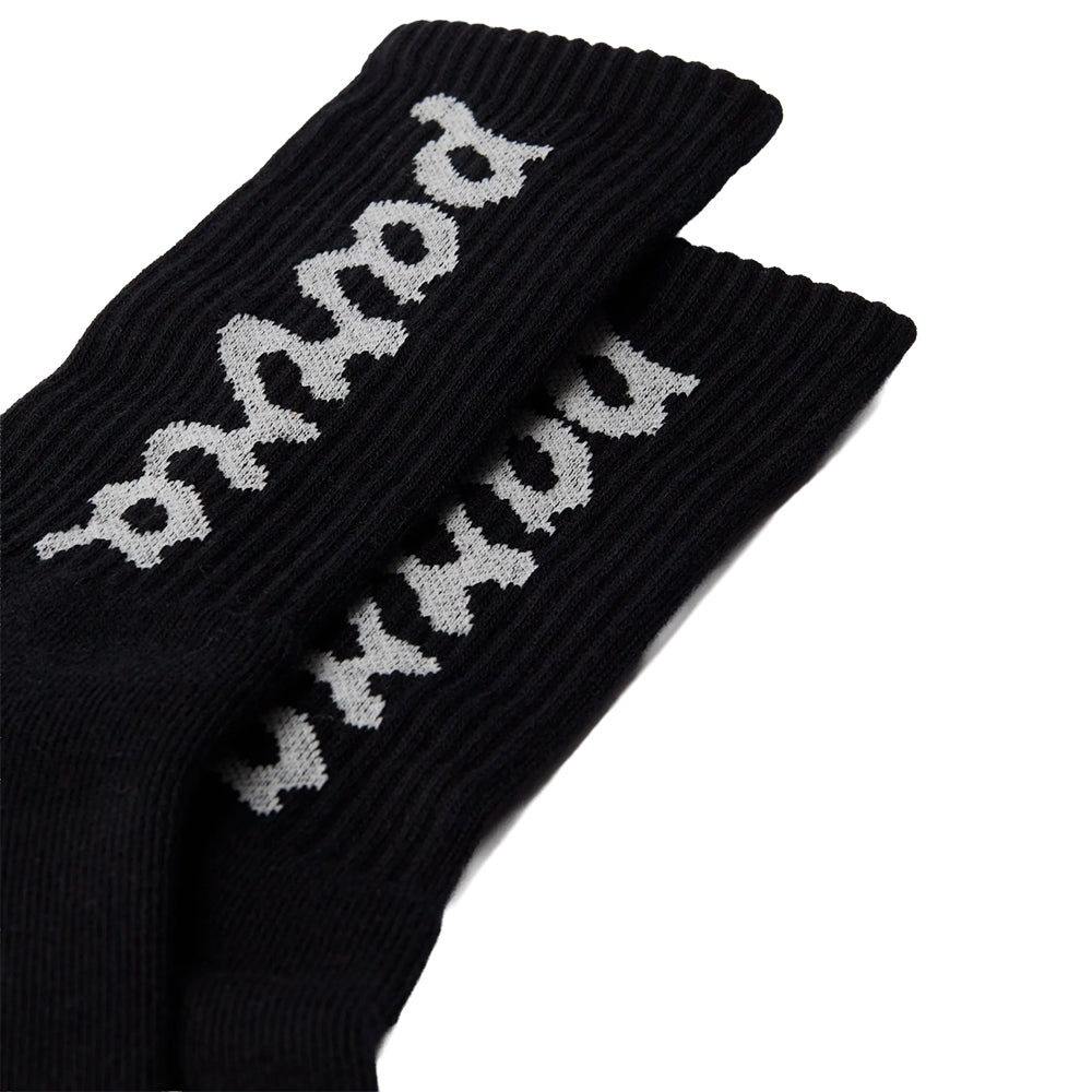BY PARRA Lowercase Scriptlogo Crew Socks