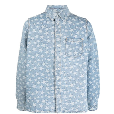 ERL Denim Jacquard Overshirt Woven