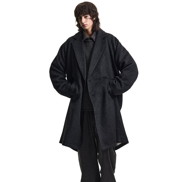 MERELY MADE Merely Premium Wool Blend Melton Nomadic Coat