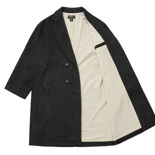 MERELY MADE Merely Premium Wool Blend Melton Nomadic Coat