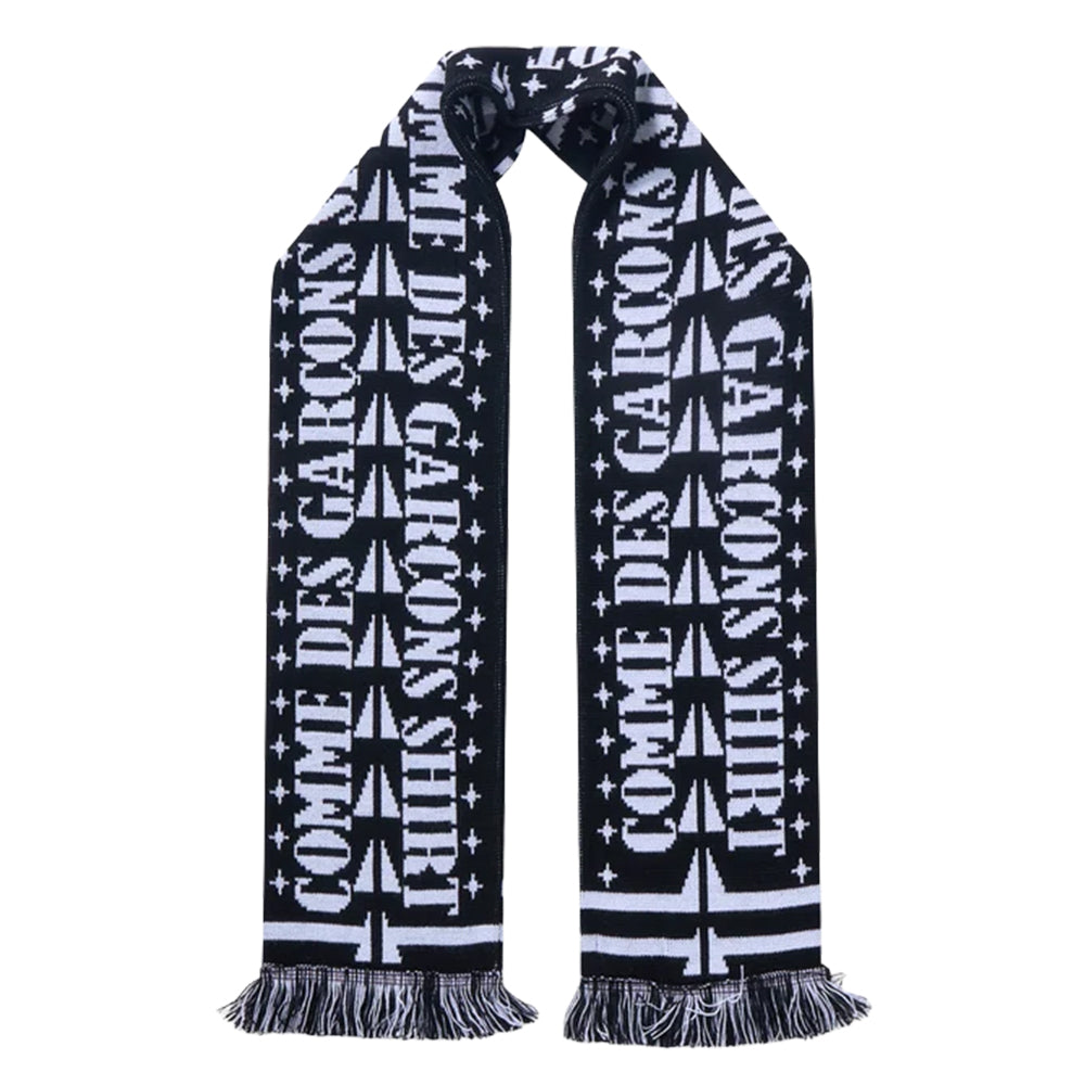 COMME DES GARÇONS SHIRT Knitted Football Scarf