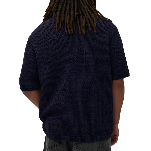 ARTE  Crochet Knit Button Shirt