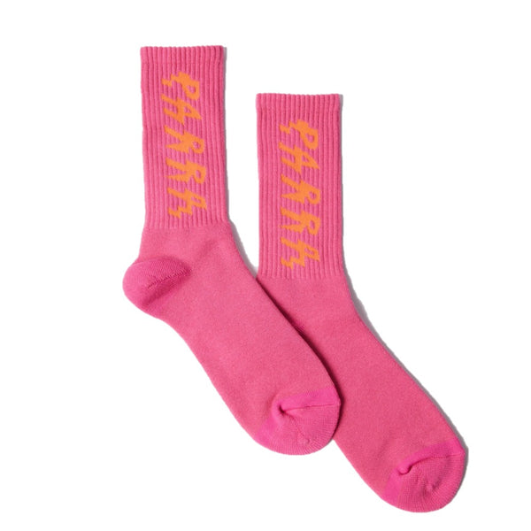 BY PARRA Spiked logo crew socks