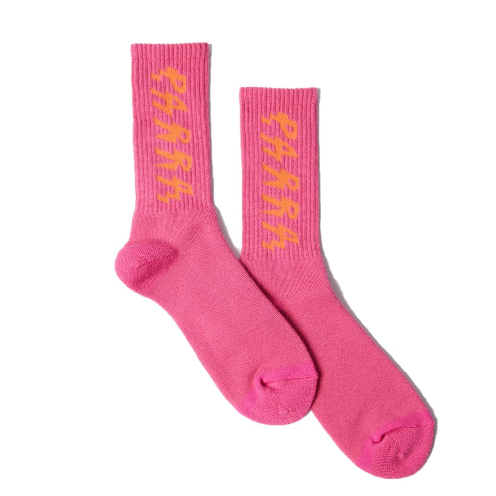 BY PARRA Spiked logo crew socks