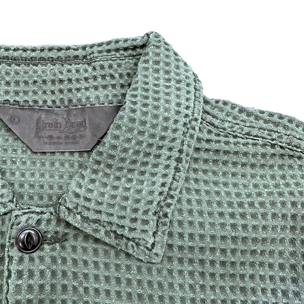 BRAIN DEAD Waffle Button Front Shirt