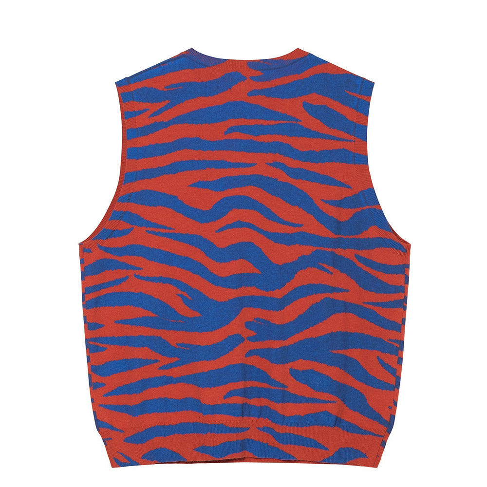 STUSSY Tiger Printed Sweater Vest