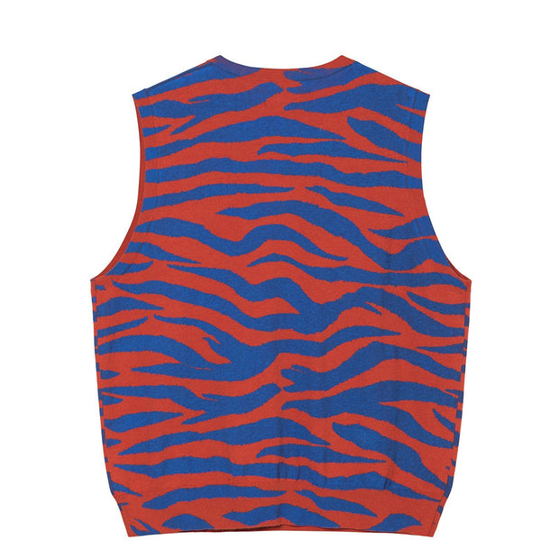 STUSSY Tiger Printed Sweater Vest