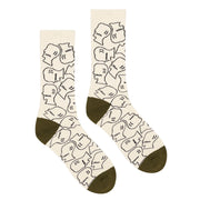 BRAIN DEAD Logo Head Crew Socks