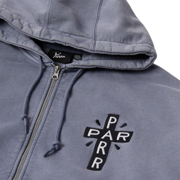 BY PARRA A Cross To Bear Zip Hooded Sweatshirt
