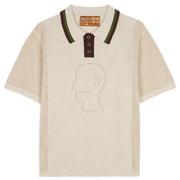 BRAIN DEAD Logo Head Pointelle Polo