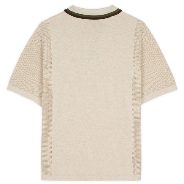 BRAIN DEAD Logo Head Pointelle Polo