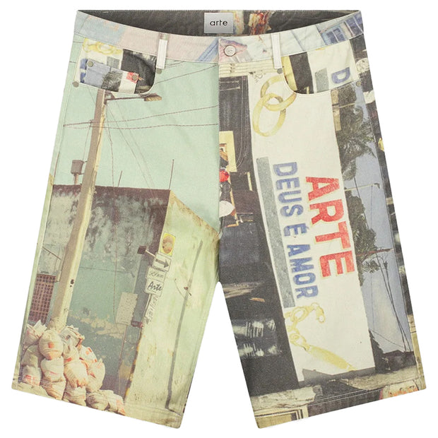 ARTE  Photo Allover Shorts