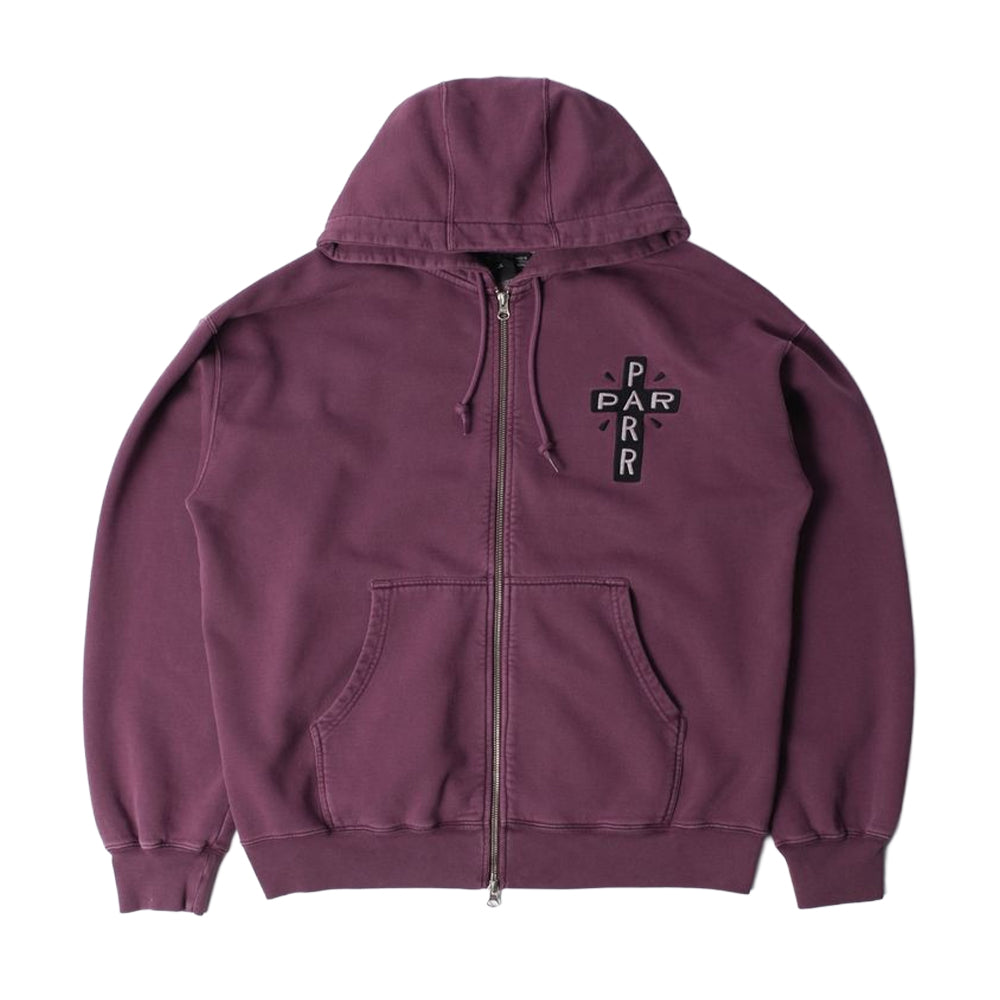 BY PARRA A Cross To Bear Zip Hooded Sweatshirt