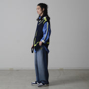 FACETASM Layered Mesh Knit Vest