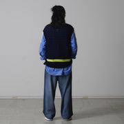 FACETASM Layered Mesh Knit Vest