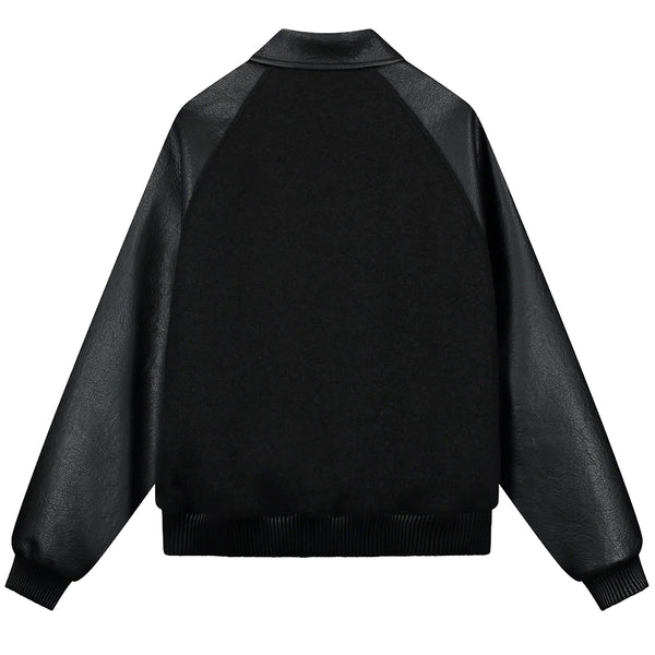 ARTE  Leather Varsity Jacket