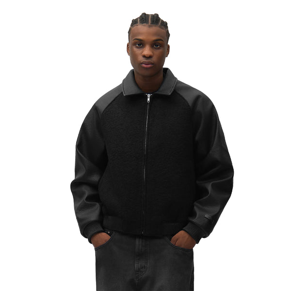 ARTE  Leather Varsity Jacket