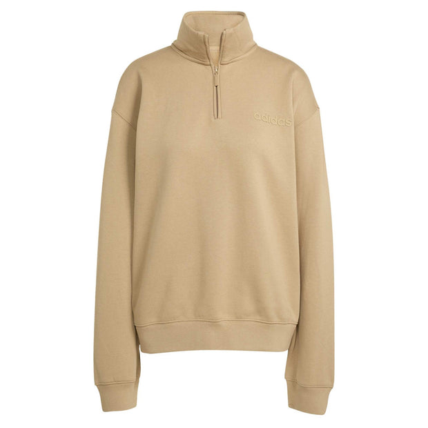 ADIDAS Essentials Linear Quarter-Zip Oversized Sweatshirt