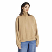ADIDAS Essentials Linear Quarter-Zip Oversized Sweatshirt