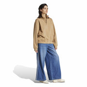 ADIDAS Essentials Linear Quarter-Zip Oversized Sweatshirt