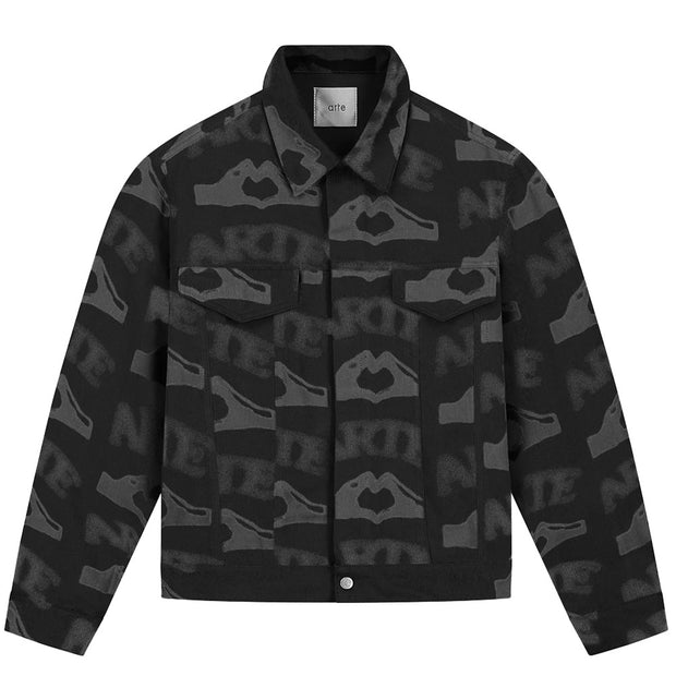 ARTE  Heart Printed Jacket