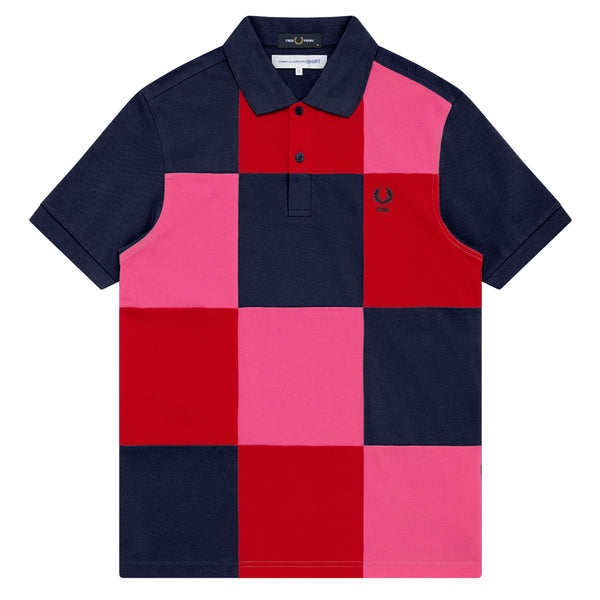 COMME DES GARÇONS SHIRT CDG x Fred Perry Patchwork Polo