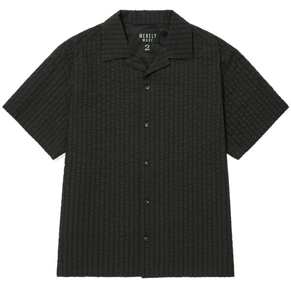MERELY MADE Premium Wide Seersucker Cuban Collar Shirts